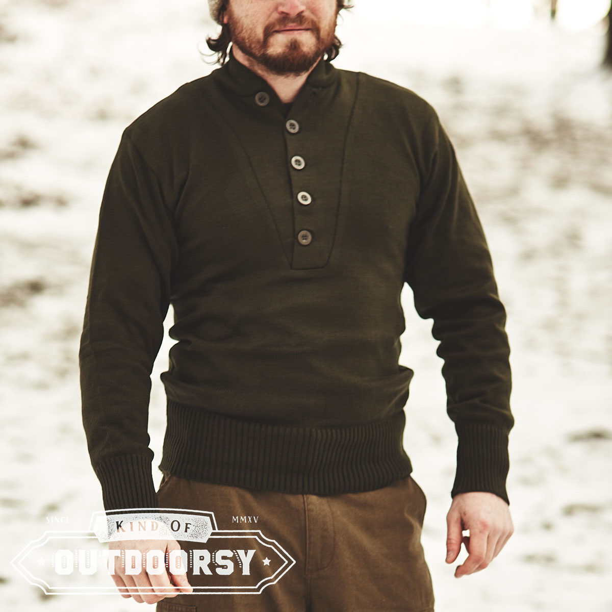 5 button sweater