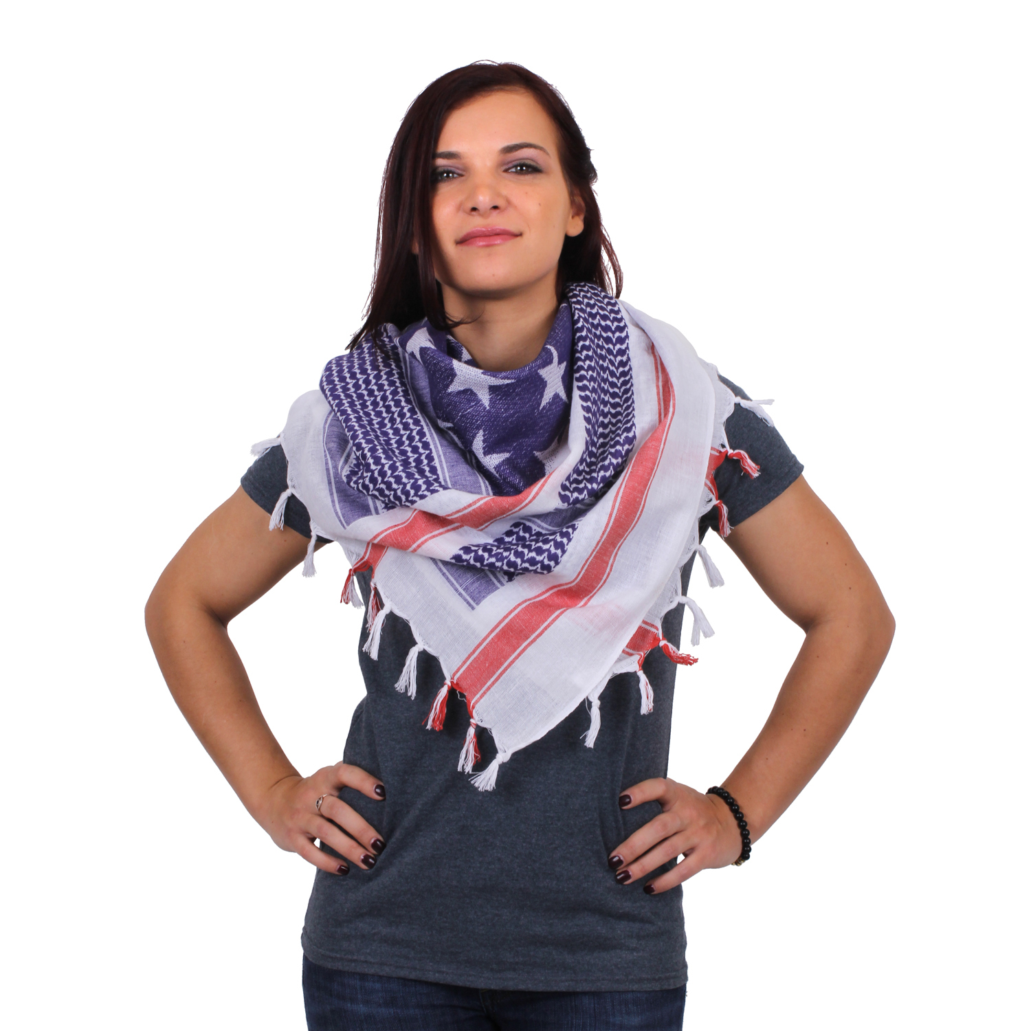 US Flag Shemagh Tactical Desert Scarf